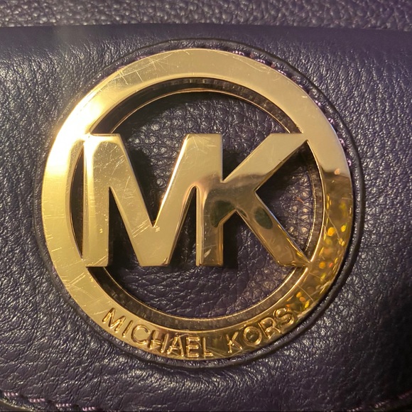 Michael Kors Boho Purse & Wallet Set Purple - Picture 8 of 8